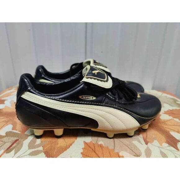 🔥RARE🔥  Puma King XL FG Leather Womens Lace Up Boots (101643 01) U.S Women 8.5 - Picture 1 of 7